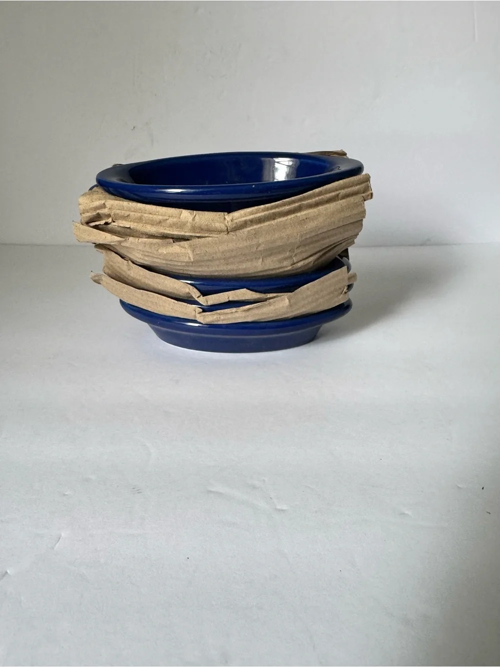 Ceramic Dishes 6.5” x 3.5” Set Of 6 Sauce Casserole Cobalt Blue Oval Dish NEW